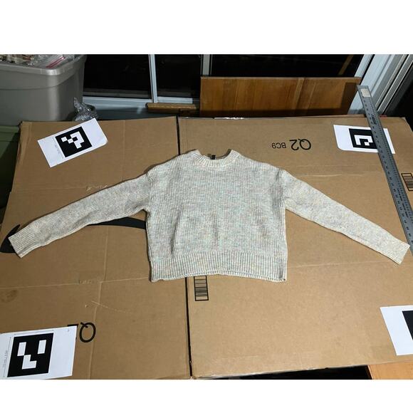 Divided XS Multi-color‎ Sweater, Knit Top, Lightweight Sweater, Cozy Pullover - Picture 1 of 9